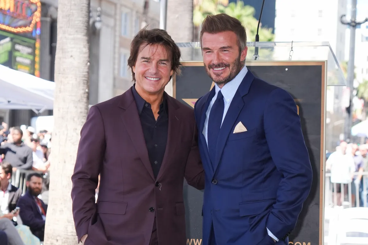 Brooklyn vắng mặt, Tom Cruise xuất hiện trong ng&agrave;y David Beckham nhận ng&ocirc;i sao tr&ecirc;n Đại lộ Danh vọng- Ảnh 2.
