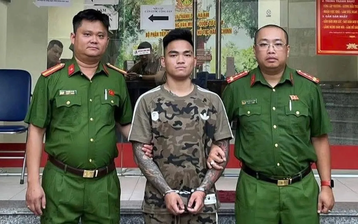 Đối tượng Nguyễn Tiến Lộc. Ảnh: Công an TP Hà Nội