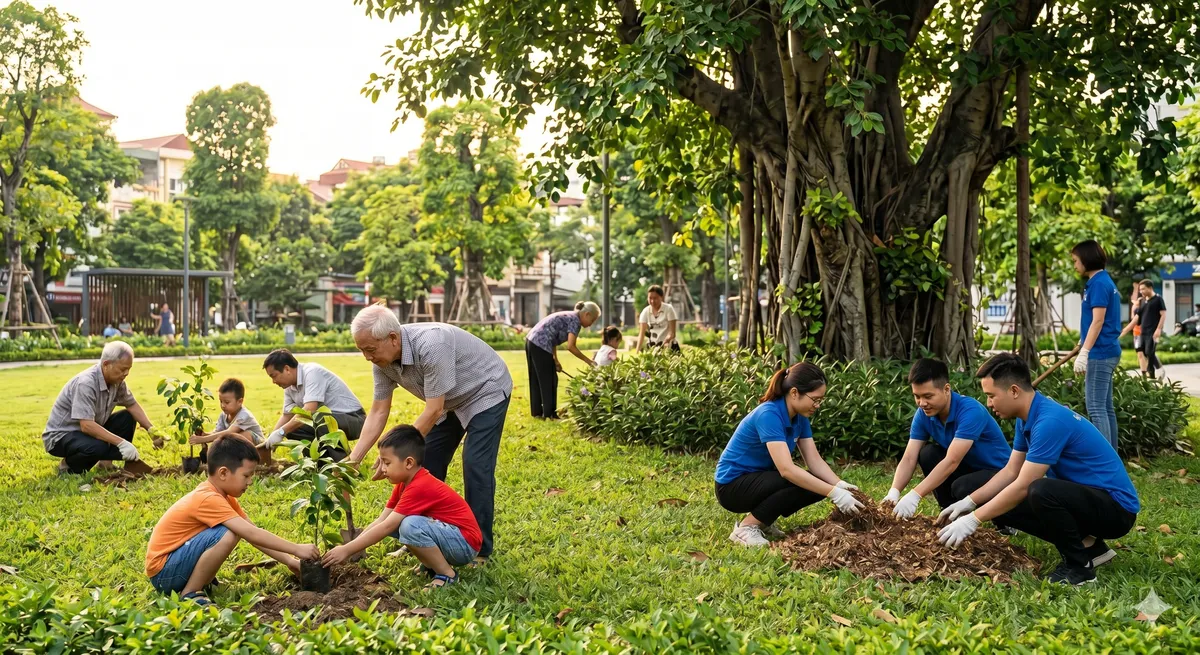 Đ&ocirc; thị m&ugrave;a nắng n&oacute;ng: Khi những &ldquo;mảng xanh&rdquo; trở th&agrave;nh chiếc điều h&ograve;a v&ocirc; gi&aacute;- Ảnh 8.