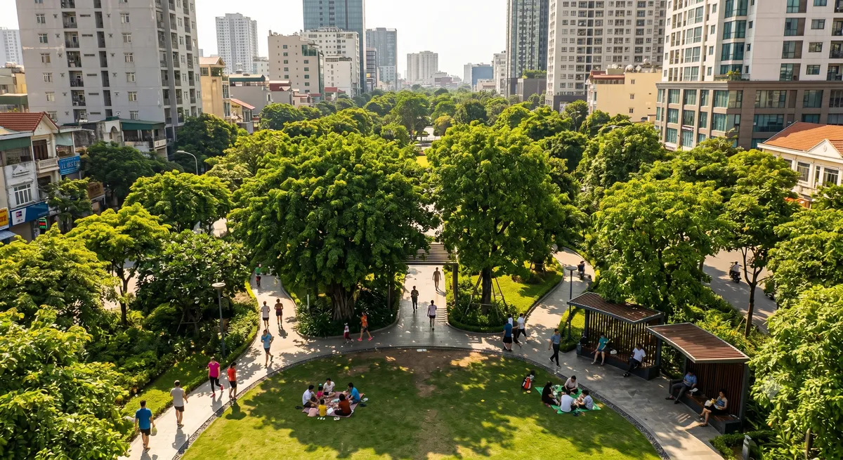 Đ&ocirc; thị m&ugrave;a nắng n&oacute;ng: Khi những &ldquo;mảng xanh&rdquo; trở th&agrave;nh chiếc điều h&ograve;a v&ocirc; gi&aacute;- Ảnh 2.