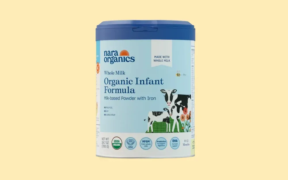 Sản phẩm sữa bột công thức Nara Organics Whole Milk Organic Infant Formula. (Ảnh: Nara Organics)