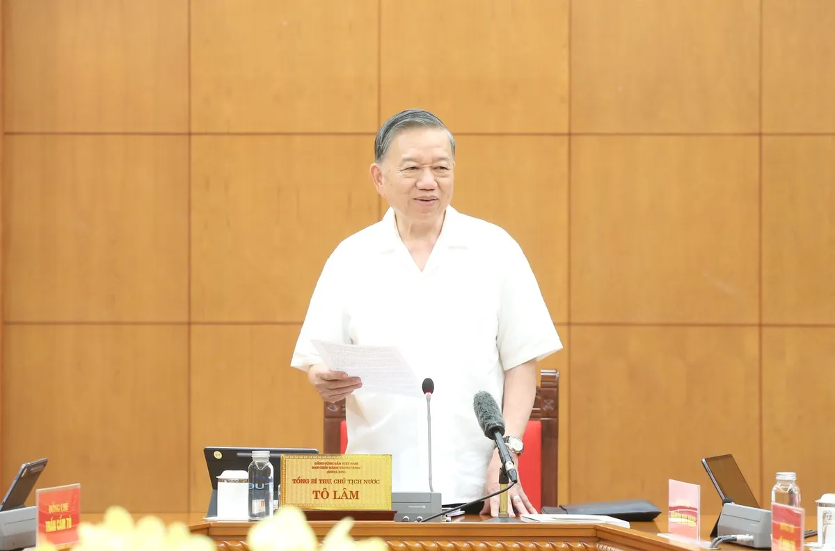 Tổng B&iacute; thư, Chủ tịch nước T&ocirc; L&acirc;m: Tầm nh&igrave;n 100 năm tới phải tiếp tục thể hiện kh&aacute;t vọng ph&aacute;t triển của d&acirc;n tộc Việt Nam - Ảnh 2.