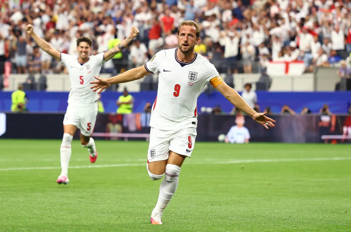 Harry Kane rực s&aacute;ng với c&uacute; đ&uacute;p, tuyển Anh thắng Croatia 4-2 trong ng&agrave;y ra qu&acirc;n World Cup 2026- Ảnh 1.