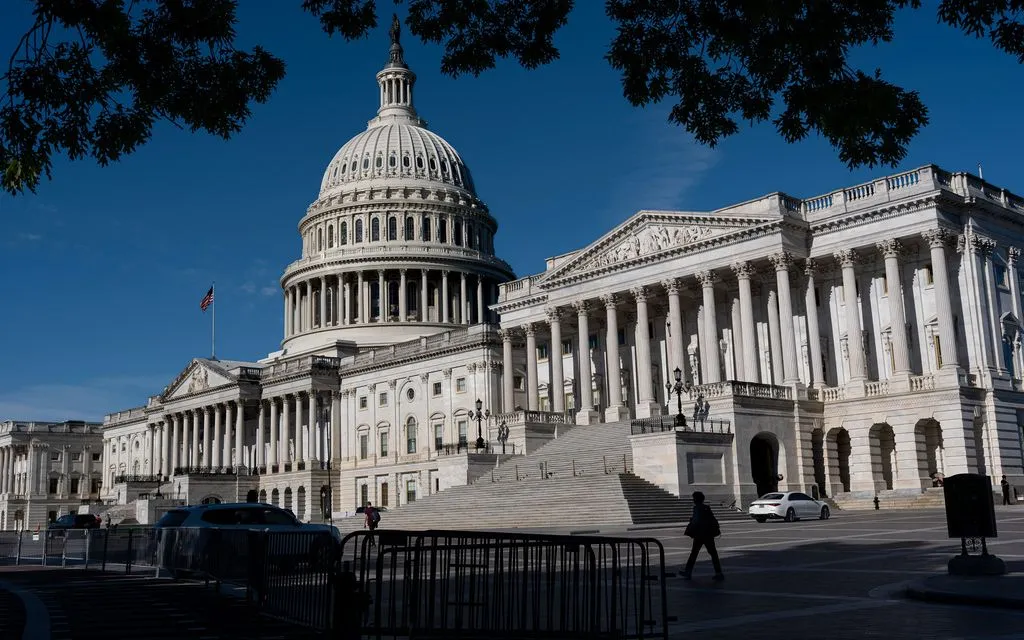 Tòa nhà Quốc hội Mỹ tại Washington ngày 16/6/2026. (Ảnh: AP)