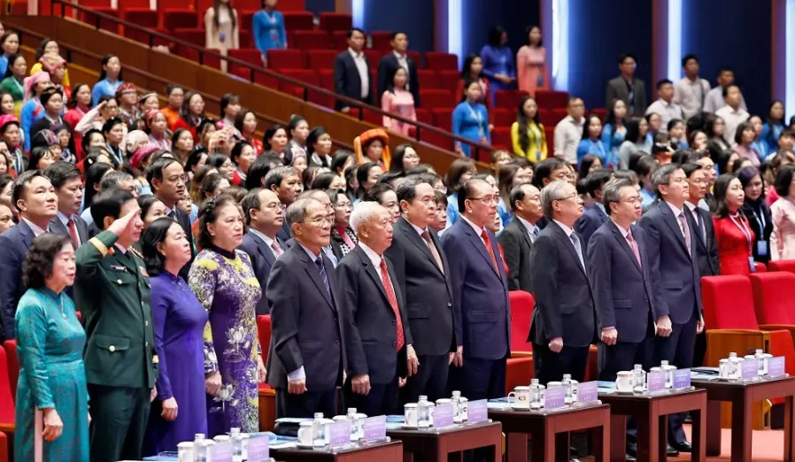Chủ tịch Quốc hội dự Khai mạc Đại hội đại biểu Phụ nữ toàn quốc lần thứ XIV- Ảnh 3. Chủ tịch Quốc hội dự Khai mạc Đại hội đại biểu Phụ nữ toàn quốc lần thứ XIV- Ảnh 3.