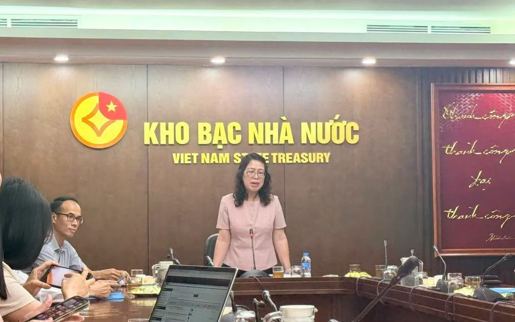 Bà Ngô Thị Nhung, Phó Giám đốc Kho bạc Nhà nước (Bộ Tài chính) - Ảnh: VGP