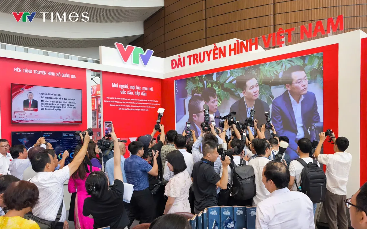 Khu vực của Đài Truyền hình Việt Nam luôn thu hút rất đông khán giả đến thăm quan và trải nghiệm. (Ảnh: Vũ Lâm)