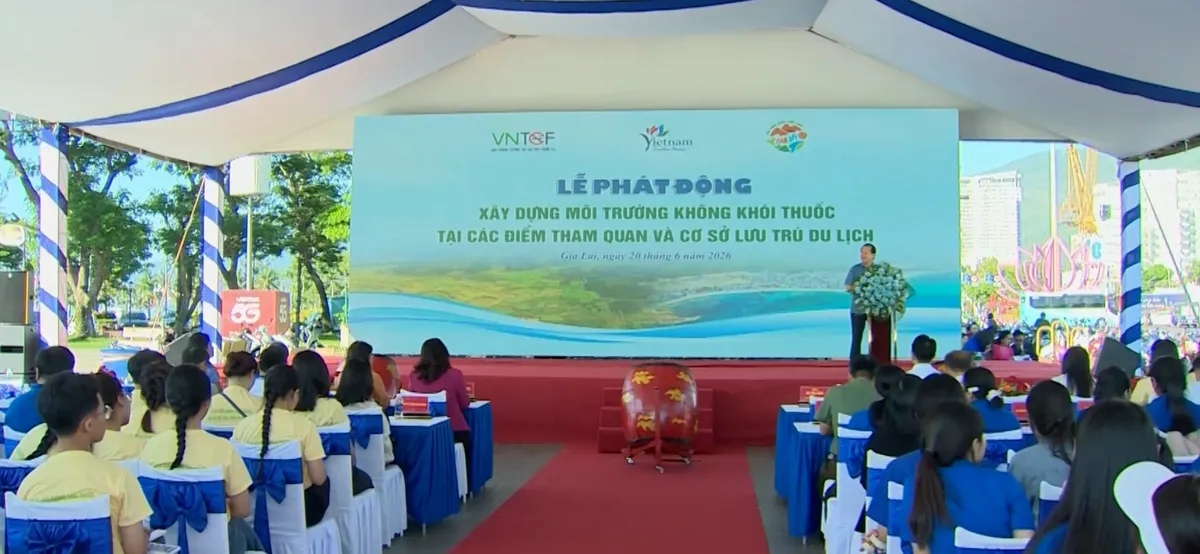 Lễ Ph&aacute;t động x&acirc;y dựng m&ocirc;i trường du lịch kh&ocirc;ng kh&oacute;i thuốc- Ảnh 1.