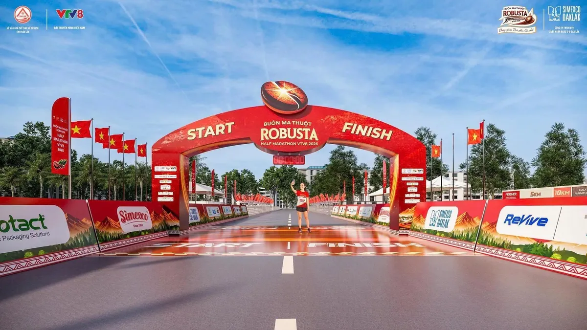 Lịch tr&igrave;nh Giải chạy Bu&ocirc;n Ma Thuột Robusta Half Marathon VTV8 2026 - Sải bước giữa hương ng&agrave;n 'thủ phủ' c&agrave; ph&ecirc;- Ảnh 1.