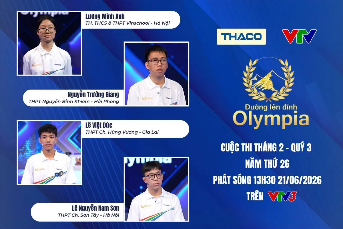 Đường l&ecirc;n đỉnh Olympia: Nam sinh H&agrave; Nội xuất sắc gi&agrave;nh tấm v&eacute; v&agrave;o cuộc thi Qu&yacute; III- Ảnh 1.