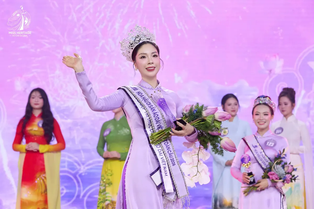 Miss Ao dai Global Heritage 2026 đ&atilde; t&igrave;m ra người đẹp chiến thắng, lan tỏa vẻ đẹp của t&agrave; &aacute;o d&agrave;i - Ảnh 3.
