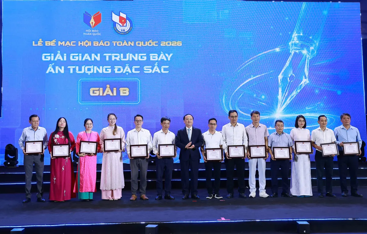 Bế mạc Hội b&aacute;o To&agrave;n quốc 2026: Trao 46 giải Sản phẩm b&aacute;o ch&iacute; ấn tượng đặc sắc v&agrave; 57 giải Gian trưng b&agrave;y ấn tượng- Ảnh 6.