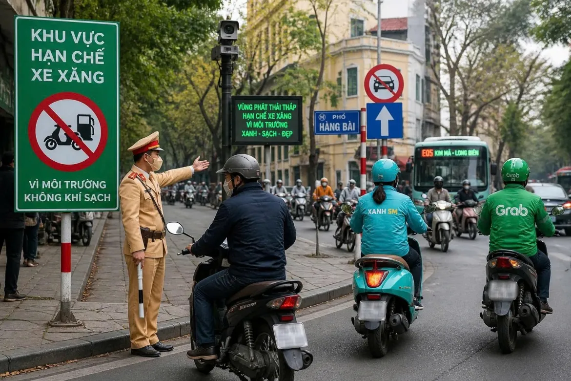 Hà Nội thí điểm vùng phát thải thấp từ 1/7: Người dân cần lưu ý lộ trình hạn chế phương tiện tại Hoàn Kiếm- Ảnh 1. Hà Nội thí điểm vùng phát thải thấp từ 1/7: Người dân cần lưu ý lộ trình hạn chế phương tiện tại Hoàn Kiếm- Ảnh 1.