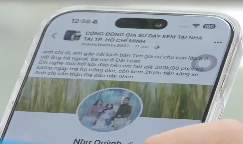 Bẫy việc l&agrave;m m&ugrave;a h&egrave;: Giả phụ huynh thu&ecirc; gia sư, lừa chiếm đoạt h&agrave;ng chục triệu đồng - Ảnh 1.