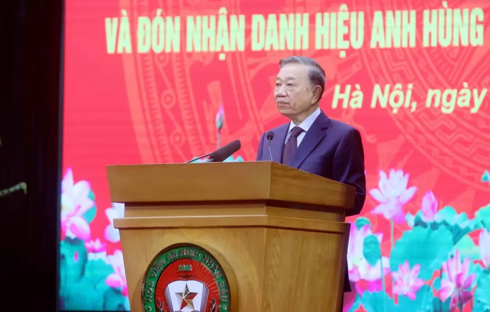 Tổng B&iacute; thư, Chủ tịch nước: X&acirc;y dựng nguồn nh&acirc;n lực an ninh đ&aacute;p ứng y&ecirc;u cầu trong kỷ nguy&ecirc;n mới - Ảnh 2.