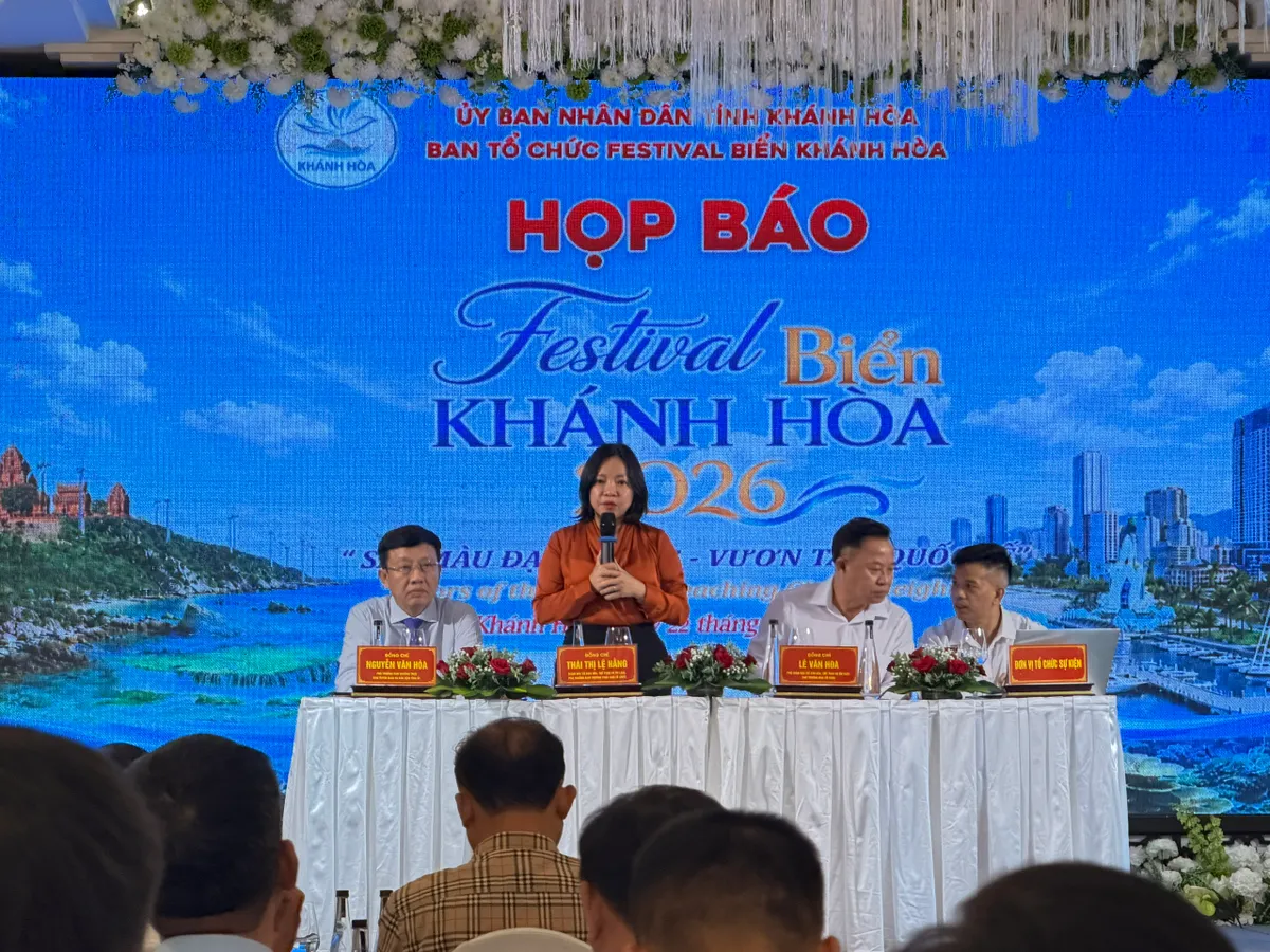 Kh&aacute;nh H&ograve;a c&ocirc;ng bố Festival Biển 2026: Hơn 40 sự kiện đặc sắc, kỳ vọng đ&oacute;n 800.000 lượt kh&aacute;ch- Ảnh 1.