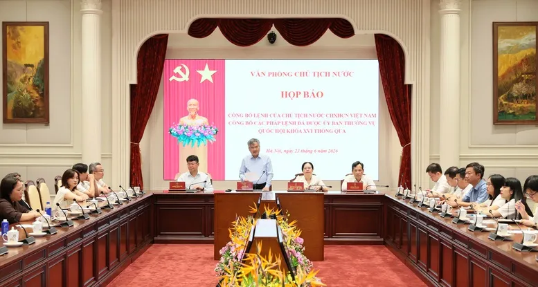 C&ocirc;ng bố Lệnh của Chủ tịch nước về 2 Ph&aacute;p lệnh c&oacute; hiệu lực từ 1/7/2026 - Ảnh 1.