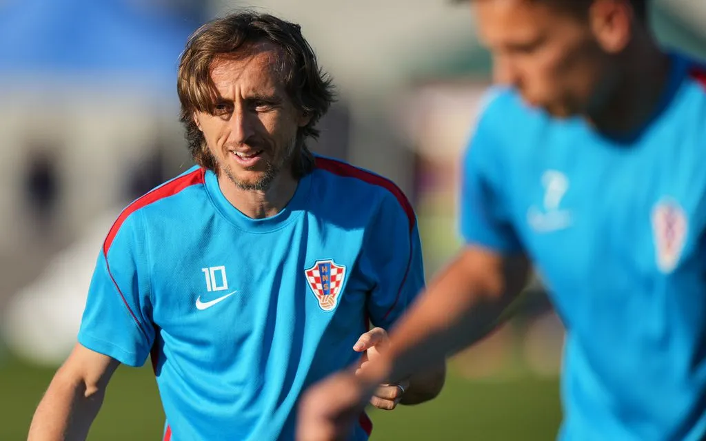 Cầu thủ Luka Modric của Croatia trong buổi tập ngày 22 tháng 6 trước trận đấu với Panama. (Ảnh: AP/Stephanie Scarbrough)