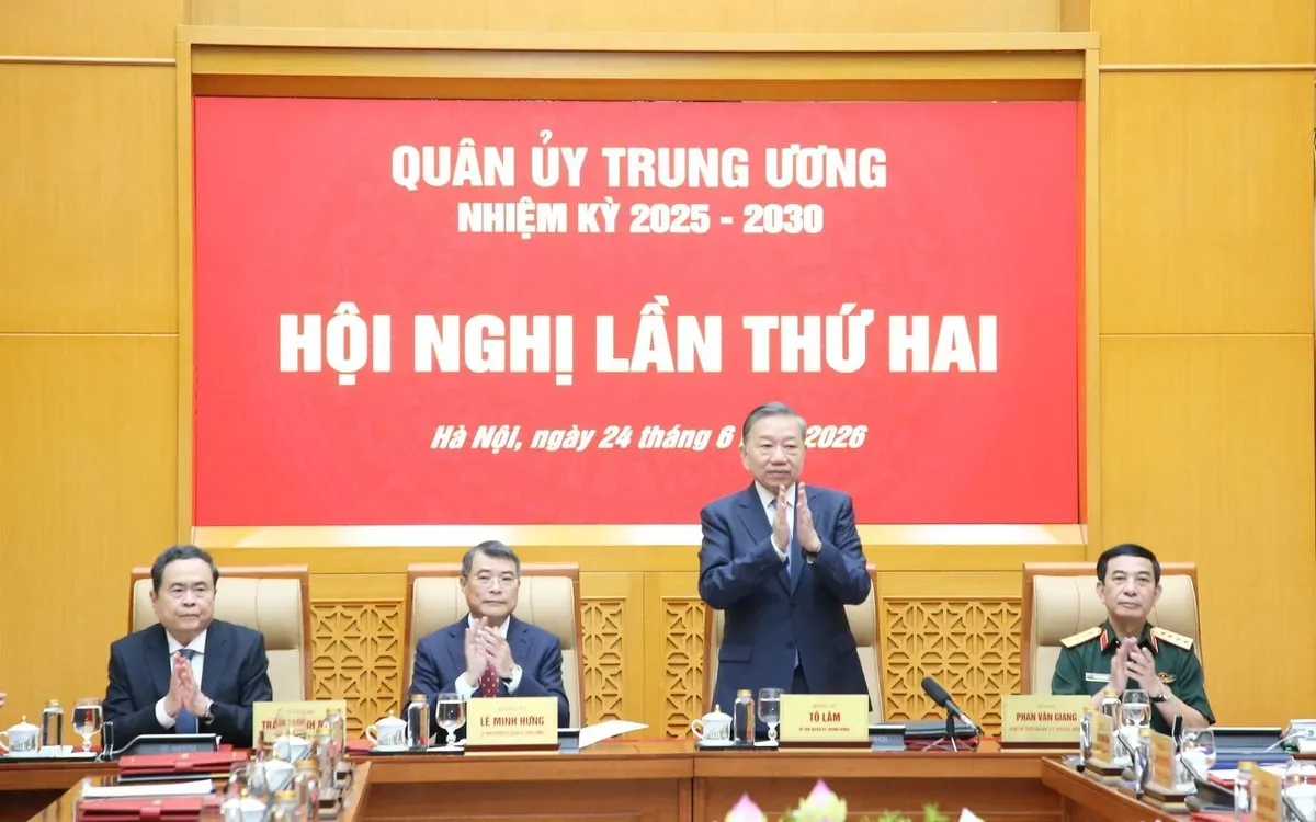 Tổng B&iacute; thư, Chủ tịch nước T&ocirc; L&acirc;m chủ tr&igrave; Hội nghị Qu&acirc;n ủy Trung ương, nhấn mạnh y&ecirc;u cầu bảo vệ Tổ quốc từ sớm, từ xa- Ảnh 1.