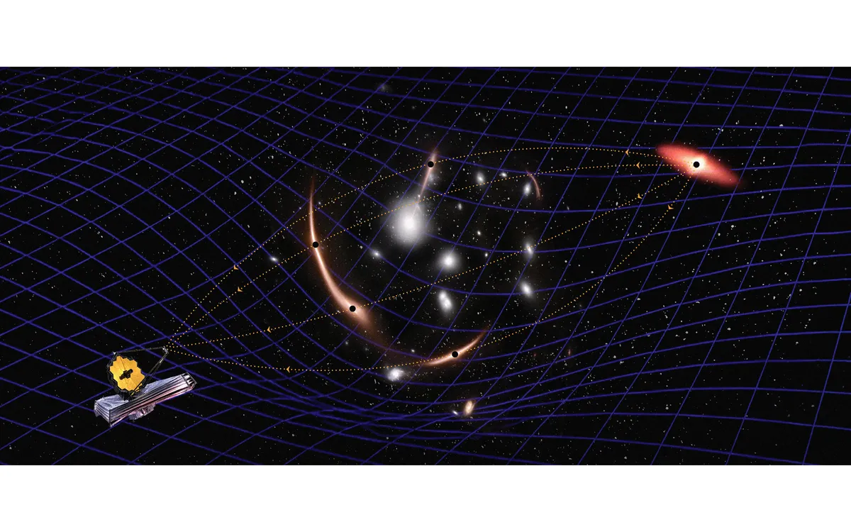Kính viễn vọng không gian JWST cho phép các nhà thiên văn học lần đầu tiên đo được khối lượng của một hố đen ngủ đông từ vũ trụ sơ khai. (Ảnh: Carnegie Science)