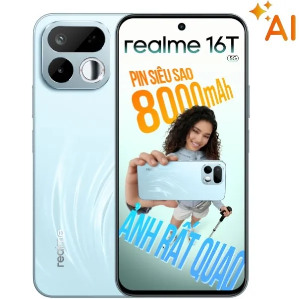 Realme 16T 5G: Pin 8.000mAh, màn hình 144Hz sẵn sàng cùng mùa World Cup- Ảnh 1. Realme 16T 5G: Pin 8.000mAh, màn hình 144Hz sẵn sàng cùng mùa World Cup- Ảnh 1.