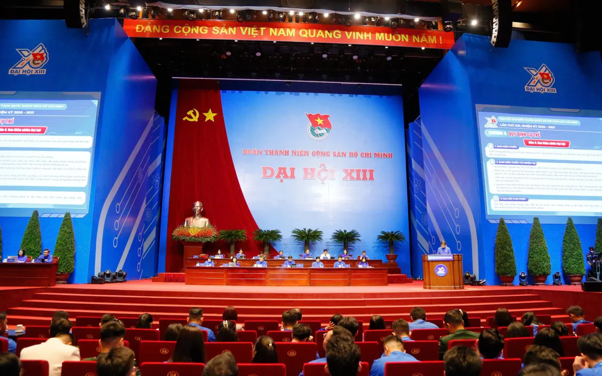 Tham dự Đại hội có 788 đại biểu là những cán bộ, đoàn viên ưu tú, đại diện cho hơn 21,6 triệu đoàn viên, thanh niên Việt Nam trong và ngoài nước.​​​​​​​ Ảnh: Việt Linh. 