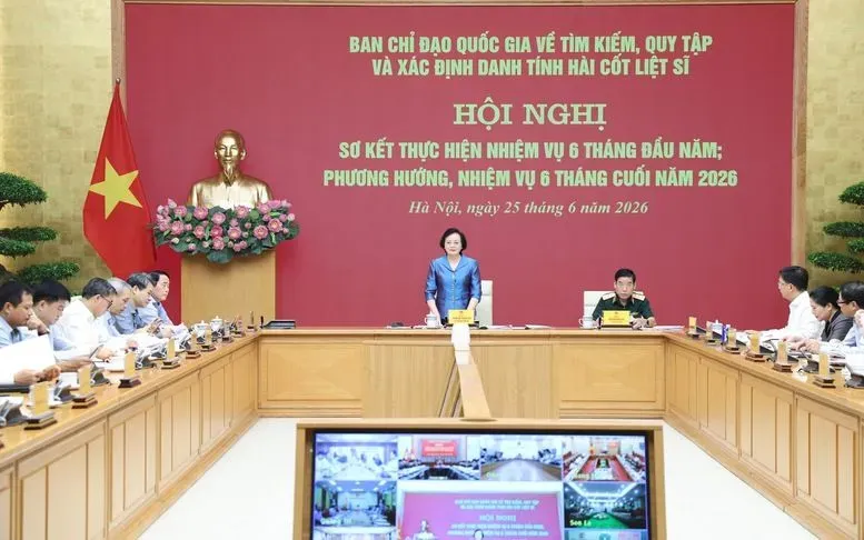Quy tập hơn 1.255 h&agrave;i cốt liệt sĩ sau 6 th&aacute;ng, Ph&oacute; Thủ tướng y&ecirc;u cầu lấy kết quả thực chất l&agrave;m thước đo- Ảnh 1.