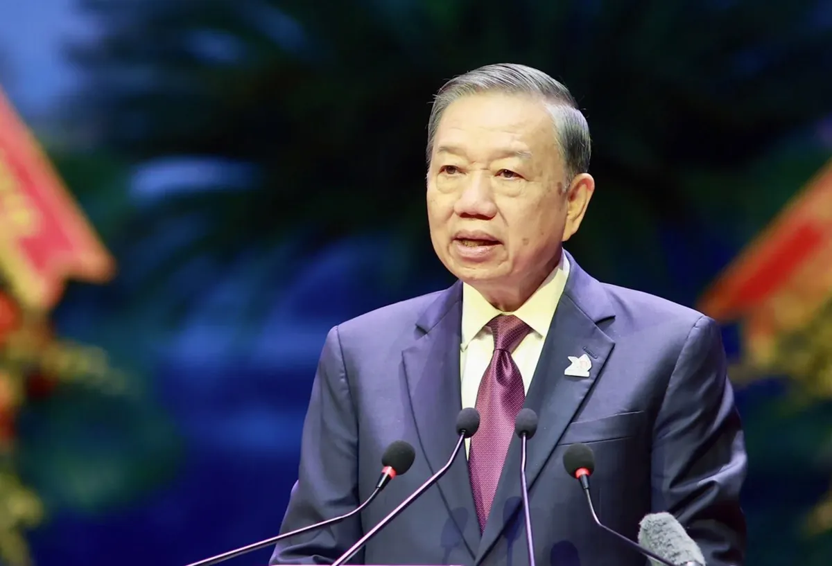 Tổng B&iacute; thư, Chủ tịch nước T&ocirc; L&acirc;m: Thanh ni&ecirc;n phải ti&ecirc;n phong kiến tạo tương lai đất nước trong kỷ nguy&ecirc;n mới- Ảnh 1.