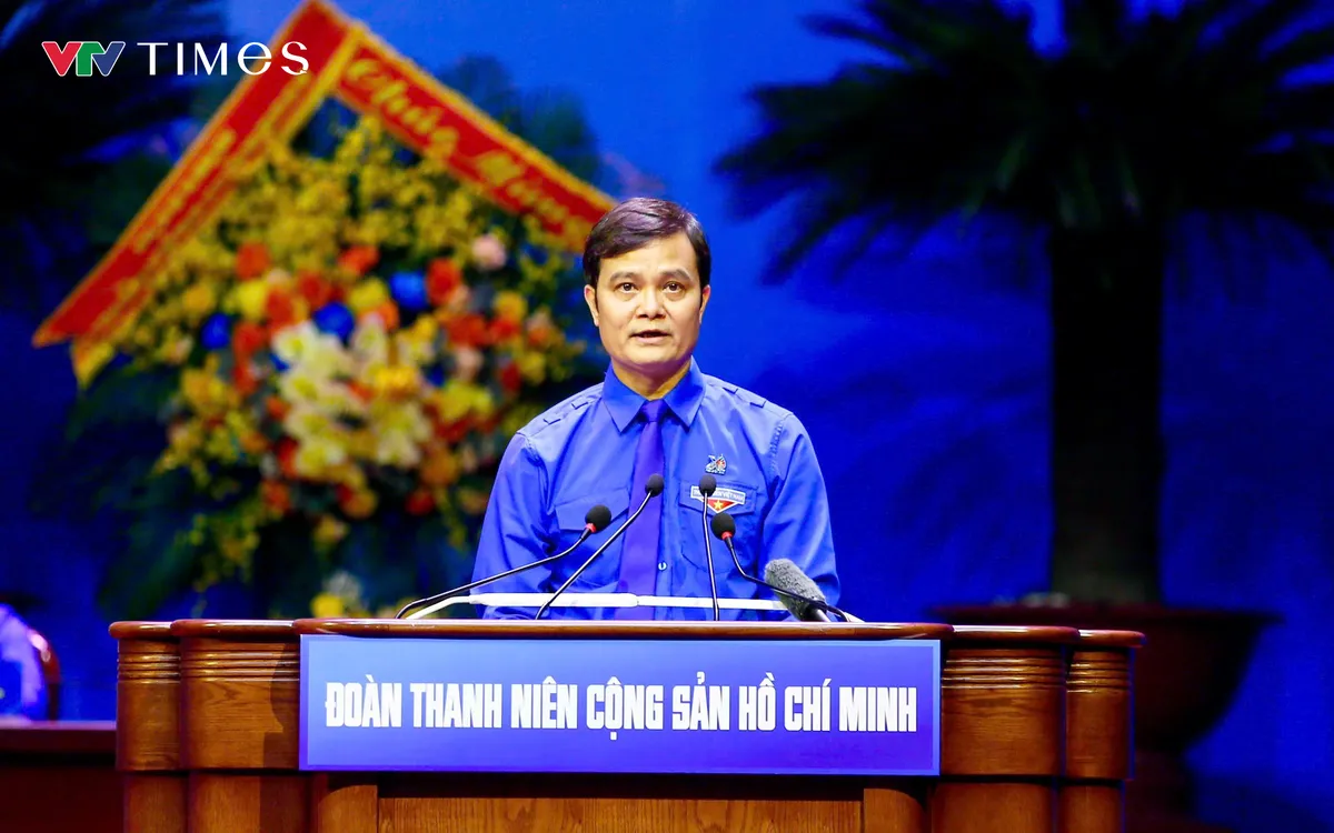Đồng chí Bùi Quang Huy tái đắc cử Bí thư thứ nhất Trung ương Đoàn khóa XIII. Ảnh: Việt Linh