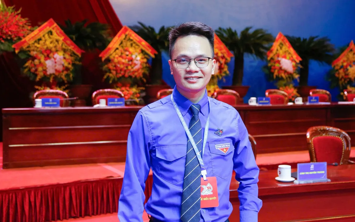 Đồng chí Nguyễn Hoài Đảm, Bí thư Đoàn Thanh niên Đài Truyền hình Việt Nam, được bầu vào Ban Chấp hành Trung ương Đoàn TNCS Hồ Chí Minh khóa XIII. Ảnh: Việt Linh