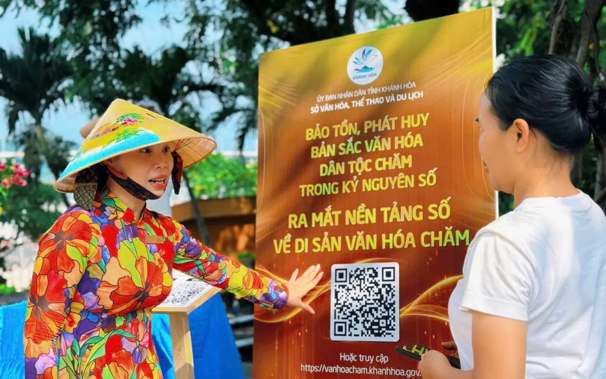 Trước thềm Ngày hội Văn hóa dân tộc Chăm lần thứ VI, Khánh Hòa số hóa di sản Chăm bằng tour 3D, mã QR, mở rộng trải nghiệm cho du khách.Ảnh: Đặng Hiếu