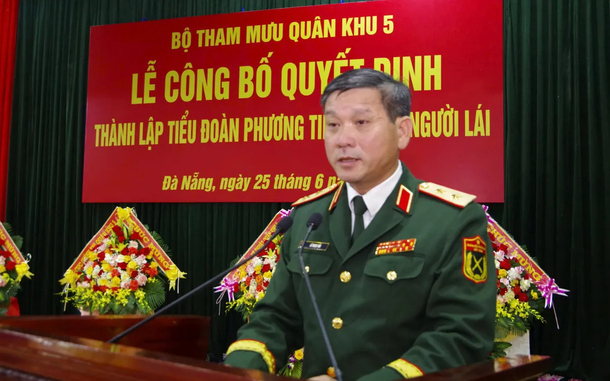 Qu&acirc;n khu 5 th&agrave;nh lập Tiểu đo&agrave;n Phương tiện kh&ocirc;ng người l&aacute;i - Ảnh 1.