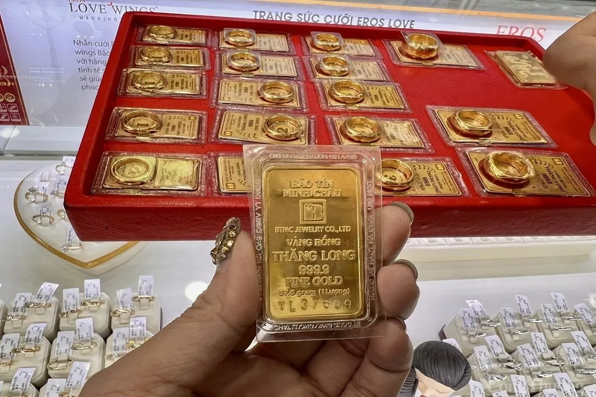 &nbsp;Gi&aacute; v&agrave;ng tăng trở lại, tiến s&aacute;t mốc 147 triệu đồng/lượng sau khi USD suy yếu- Ảnh 1.