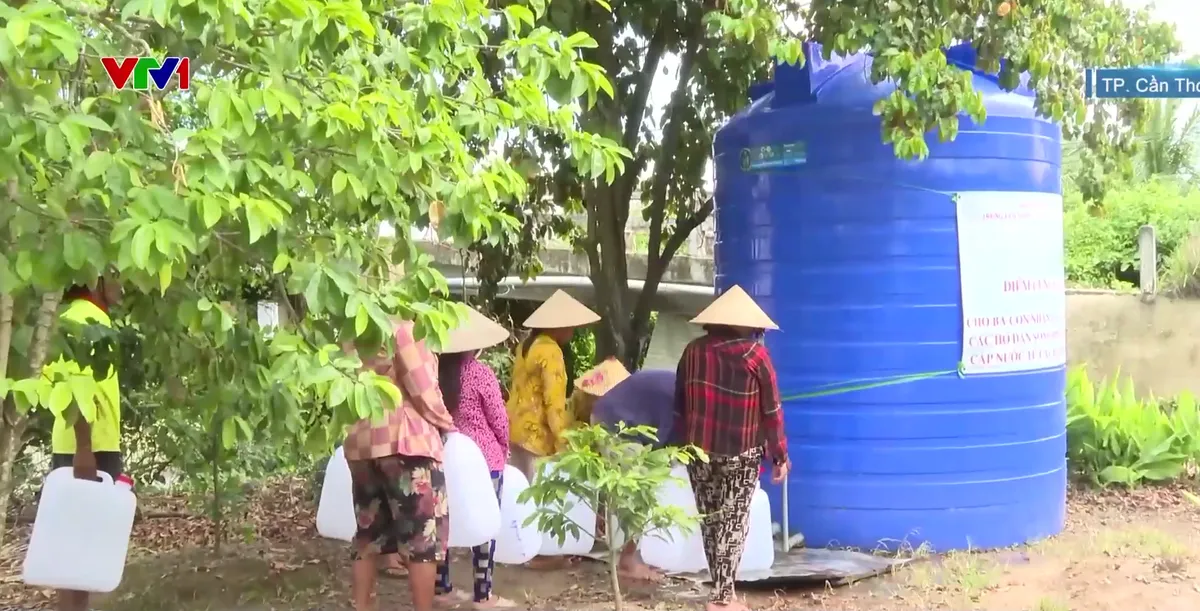 TP Cần Thơ duy tr&igrave; 37 điểm cấp nước miễn ph&iacute; ứng ph&oacute; El Nino - Ảnh 1.