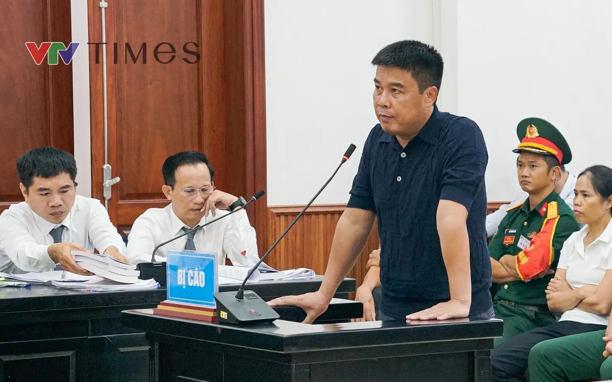 Bị cáo Nguyễn Văn Hậu tại phiên toà phúc thẩm.