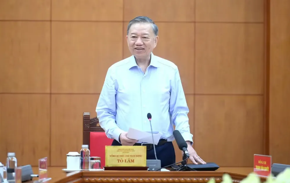 Tổng B&iacute; thư, Chủ tịch nước T&ocirc; L&acirc;m: Ph&ograve;ng, chống thi&ecirc;n tai l&agrave; cấu phần của ph&aacute;t triển bền vững - Ảnh 2.