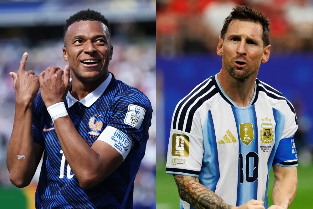 Mbappe san bằng thành tích của Messi, Ronaldo thất thế trong cuộc đua Vua phá lưới World Cup 2026- Ảnh 1. Mbappe san bằng thành tích của Messi, Ronaldo thất thế trong cuộc đua Vua phá lưới World Cup 2026- Ảnh 1.