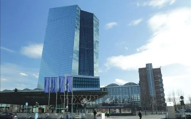 Trụ sở Ngân hàng Trung ương châu Âu (ECB) tại Frankfurt, Đức. Ảnh: THX/TTXVN