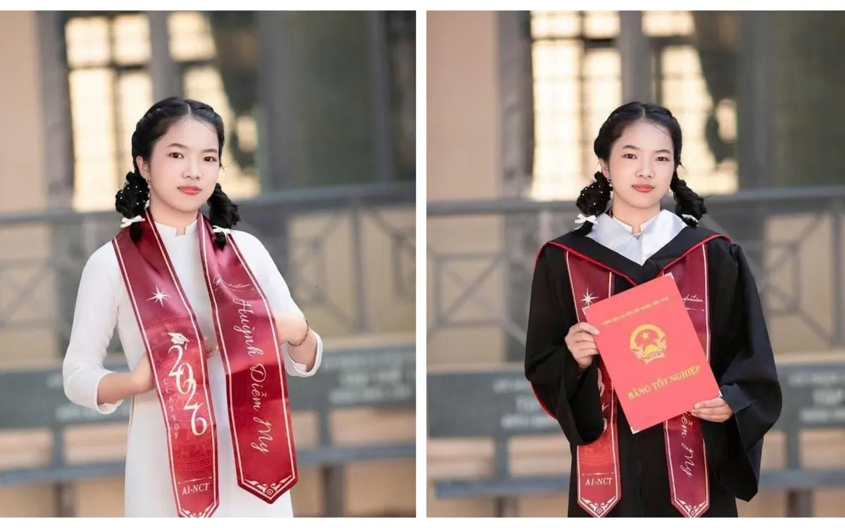 Thủ khoa Diễm My với ước mơ sẽ trở thành bác sĩ. Ảnh: NVCC