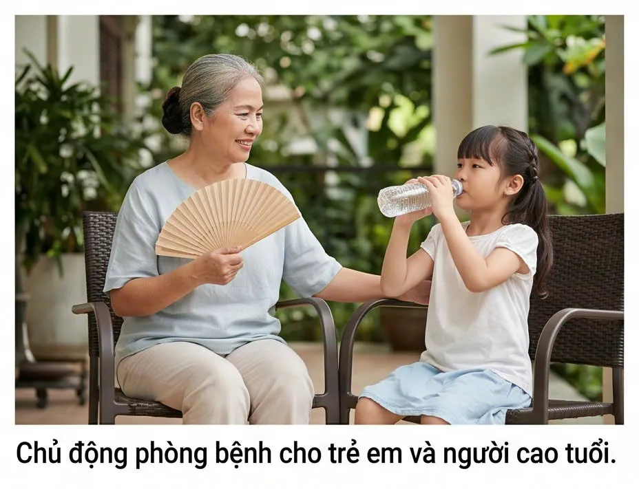 Bảo vệ sức khỏe mùa nắng nóng: Chủ động phòng ngừa hệ lụy từ nhiệt độ cao- Ảnh 4. Bảo vệ sức khỏe mùa nắng nóng: Chủ động phòng ngừa hệ lụy từ nhiệt độ cao- Ảnh 4.