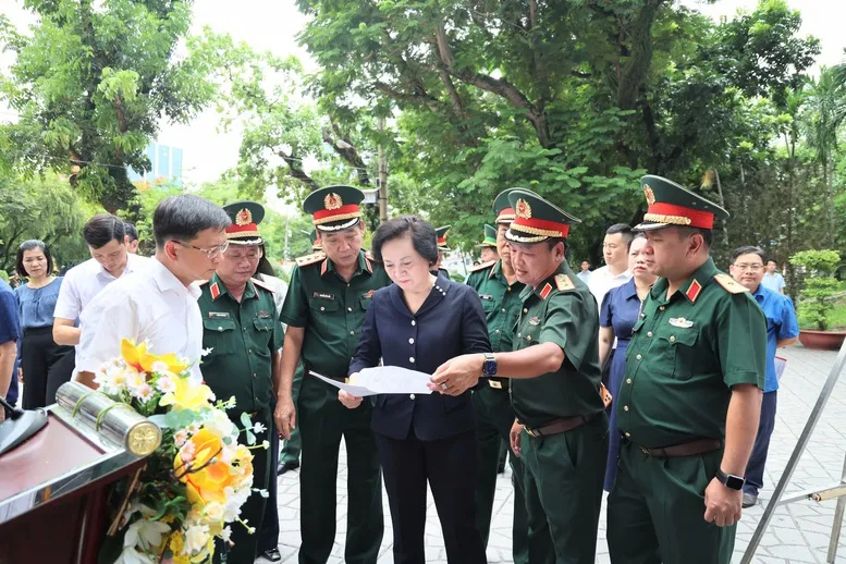 Bảo đảm buổi Lễ triển khai tìm kiếm, quy tập hài cốt liệt sĩ tại Công viên Lê Thị Riêng diễn ra trang trọng, chu đáo - Ảnh 1.