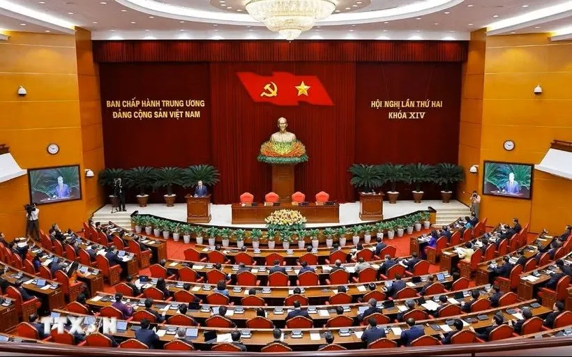 Phiên khai mạc Hội nghị Ban Chấp hành Trung ương Đảng khóa XIV. Ảnh minh họa: Doãn Tấn/TTXVN