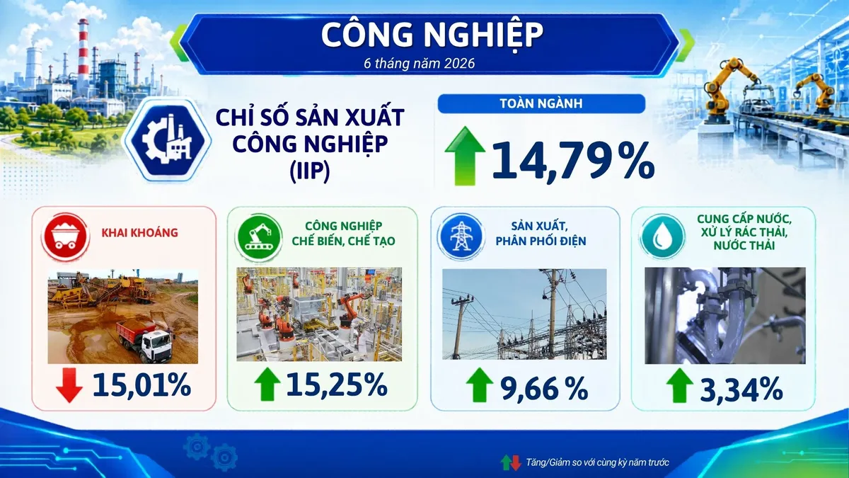 GRDP Hải Phòng 6 tháng đầu năm 2026 đạt 11,33%, đứng thứ 3 toàn quốc- Ảnh 2.