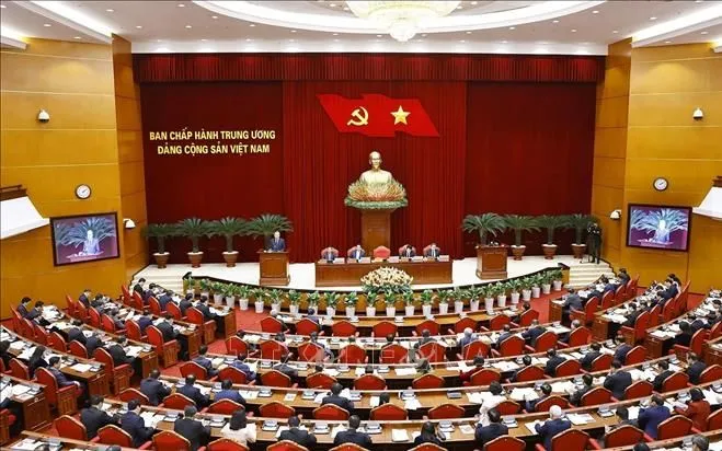 Phiên khai mạc Hội nghị Ban Chấp hành Trung ương Đảng khóa XIII. Ảnh minh họa: Doãn Tấn/TTXVN