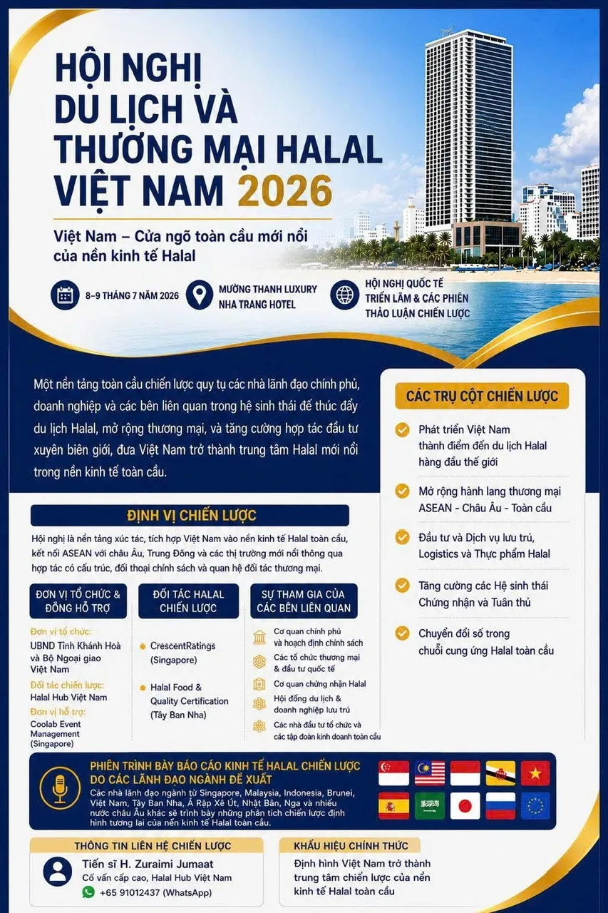 Mở rộng hệ sinh thái Halal, đưa Việt Nam trở thành điểm đến hấp dẫn của dòng khách Hồi giáo- Ảnh 1. Mở rộng hệ sinh thái Halal, đưa Việt Nam trở thành điểm đến hấp dẫn của dòng khách Hồi giáo- Ảnh 1.