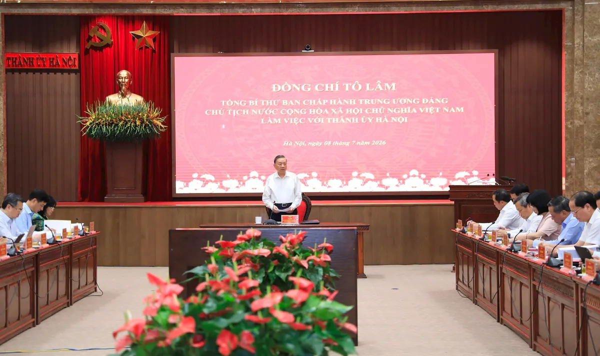 Hà Nội quyết tâm hiện thực hóa chỉ đạo của Tổng Bí thư, Chủ tịch nước, tạo nền tảng tăng trưởng bền vững- Ảnh 1. Hà Nội quyết tâm hiện thực hóa chỉ đạo của Tổng Bí thư, Chủ tịch nước, tạo nền tảng tăng trưởng bền vững- Ảnh 1.