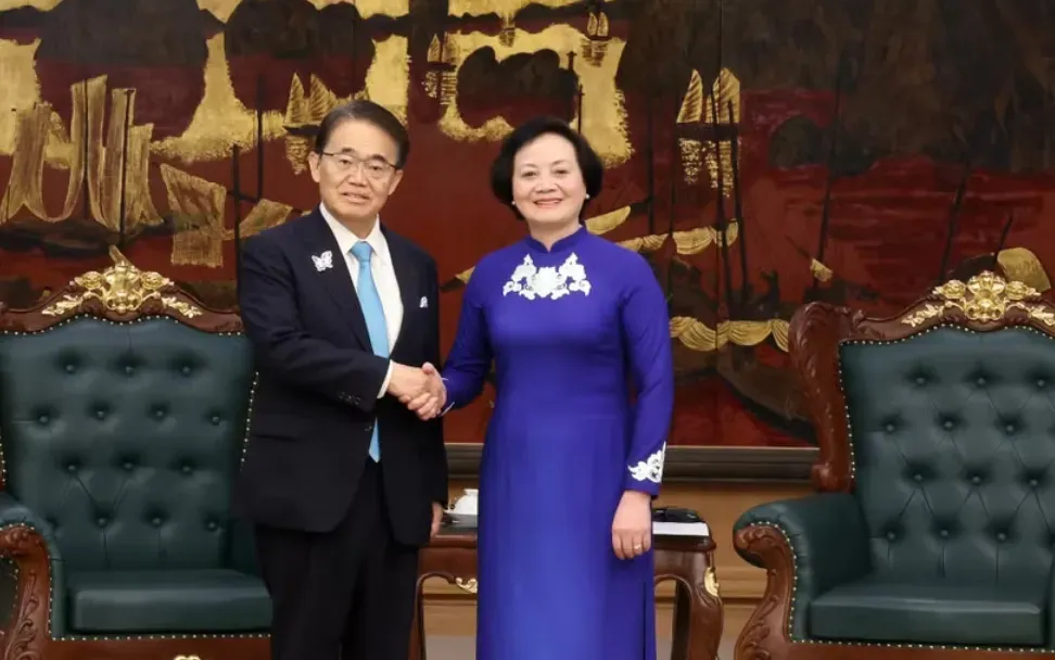 Phó Thủ tướng Phạm Thị Thanh Trà đề nghị tỉnh Aichi mở rộng hợp tác với nhiều địa phương của Việt Nam- Ảnh 1. Phó Thủ tướng Phạm Thị Thanh Trà đề nghị tỉnh Aichi mở rộng hợp tác với nhiều địa phương của Việt Nam- Ảnh 1.