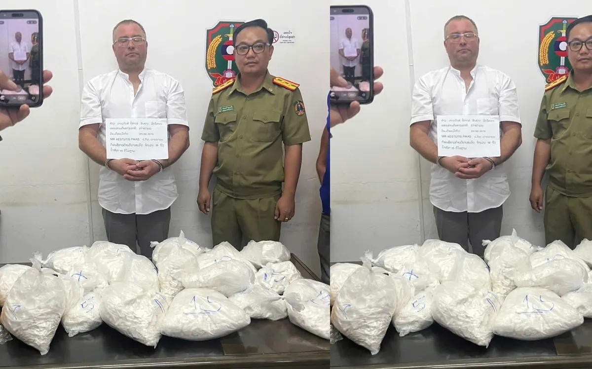 Bắt đối tượng nước ngoài vận chuyển 15kg heroin qua đường hàng không - Ảnh 1.