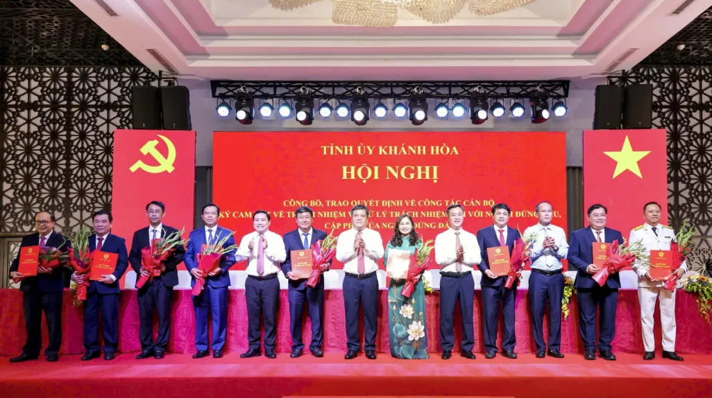 Ban B&iacute; thư chỉ định 9 c&aacute;n bộ tham gia Ban Chấp h&agrave;nh Đảng bộ tỉnh Kh&aacute;nh H&ograve;a- Ảnh 1.