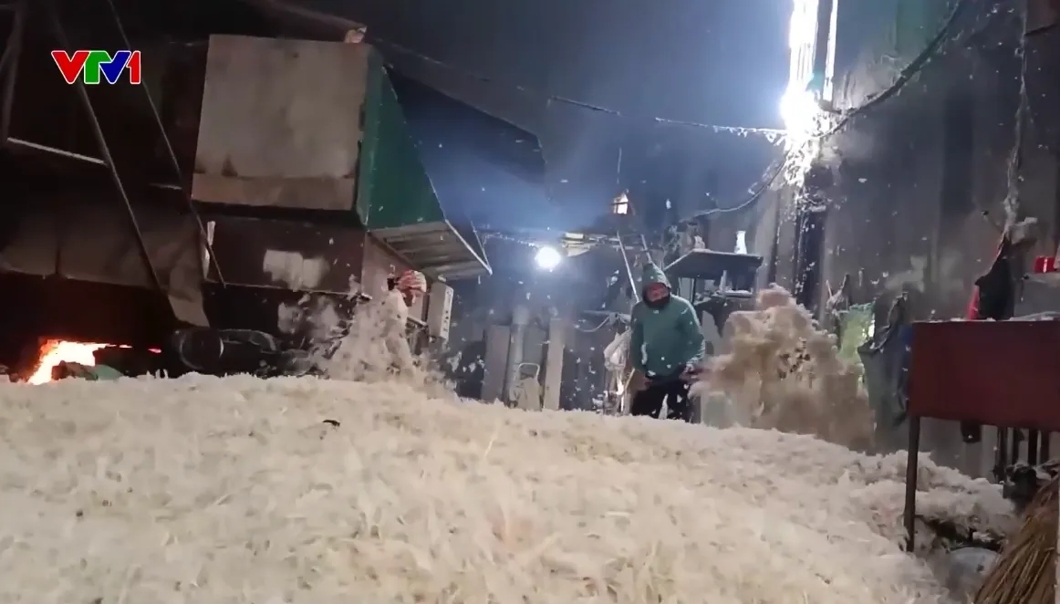 Cơ sở chế biến lông vịt ngay trong khu dân cư ở Hà Nội gây ô nhiễm, bốc mùi hôi - Ảnh 1.